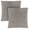 Monarch Specialties I 9273 Pillows, Set Of 2, 18 X 18 Square, Insert Included, Decorative Throw, Accent, Sofa, Couch, Bedroom, Polyester, Hypoallergenic, Grey, Modern - - Mounts For Less