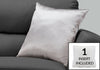 Monarch Specialties I 9336 Pillows, 18 X 18 Square, Insert Included, Decorative Throw, Accent, Sofa, Couch, Bedroom, Polyester, Hypoallergenic, Grey, Modern - - Mounts For Less
