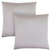 Monarch Specialties I 9337 Pillows, Set Of 2, 18 X 18 Square, Insert Included, Decorative Throw, Accent, Sofa, Couch, Bedroom, Polyester, Hypoallergenic, Grey, Modern - - Mounts For Less