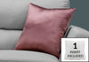 Monarch Specialties I 9338 Pillows, 18 X 18 Square, Insert Included, Decorative Throw, Accent, Sofa, Couch, Bedroom, Polyester, Hypoallergenic, Pink, Modern - - Mounts For Less