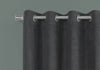 Monarch Specialties I 9804 Curtain Panel, 2pcs Set, 54"w X 95"l, Room Darkening, Grommet, Living Room, Bedroom, Kitchen, Micro Suede, Polyester, Grey, Contemporary, Modern - - Mounts For Less