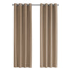 Monarch Specialties I 9839 Curtain Panel, 2pcs Set, 54"w X 95"l, 100% Blackout, Grommet, Living Room, Bedroom, Kitchen, Thermal Insulation, Polyester, Brown, Contemporary, Modern - - Mounts For Less