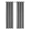 Monarch Specialties I 9841 Curtain Panel, 2pcs Set, 54"w X 84"l, 100% Blackout, Grommet, Living Room, Bedroom, Kitchen, Thermal Insulation, Polyester, Grey, Contemporary, Modern - - Mounts For Less