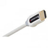 Monster 7Ft. High Speed HDMI Cable with Ethernet, Gold Plated Connector, White - - Mounts For Less