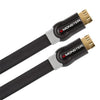 Monster 8Ft. High Speed HDMI Flat Cable with Ethernet, Gold Plated Connector, Black - - Mounts For Less