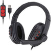 Ovleng - USB Wired Gaming Headset with Microphone and Remote Control, Black - - Mounts For Less