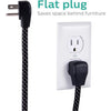Philips 4 Outlet 2 USB Port Surge Protector, 720 Joules, 4ft Cord, Black - - Mounts For Less
