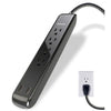 Philips 4 Outlet 2 USB Port Surge Protector, 720 Joules, 4ft Cord, Black - - Mounts For Less