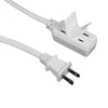 Power Sentry PB01-P36 6 ft 3 Outlet Ungrounded Extension Cord 16 AWG White - - Mounts For Less