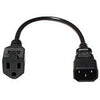 Power cord adapter for computer, HDTV plug to reg. outlet - - Mounts For Less