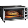 Proctor Silex - 4 Slice Toaster Oven with Baking Plate, Black - - Mounts For Less