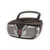 Proscan - BoomBox / Portable CD Player with AM/FM Radio, Retro Style, AUX Input, Black - - Mounts For Less