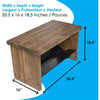 RAKABOT - Entrance Bench with Shoe and Boot Storage with Water Collection System, Wood - - Mounts For Less