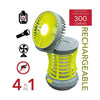 RCA RFL0100 - 4-in-1 Rechargeable Lantern, Led Flashlight, Foldable Fan & Mosquito Zapper - - Mounts For Less