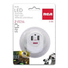 RCA RNL446 LED Automatic Night Light with 2 USB Port White - - Mounts For Less