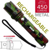 RCA - XPE LED Metal Flashlight, Rechargeable, 450 Lumens, Camouflage Pattern - - Mounts For Less