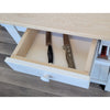 SB Mobile Kitchen Island on Wheels 28" x 18" x 34" with Drawer White - Made in Canada - - Mounts For Less