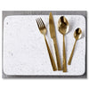 Safdie & Co - Stainless Steel Flatware/Cutlery Set, 16 Pieces, Dishwasher Safe, Gold - - Mounts For Less