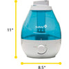 Safety 1st - Ultrasonic Cool Mist Humidifier for Kids Room, Rotating Nozzle, Blue - - Mounts For Less