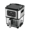 Salton AF2090 Air Fryer, 4.6L Capacity, 10 Preset Functions, Glass Basket, Black - - Mounts For Less