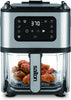 Salton AF2090 Air Fryer, 4.6L Capacity, 10 Preset Functions, Glass Basket, Black - - Mounts For Less