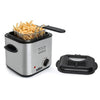 Salton DF1539 Easy Clean Compact Deep Fryer Stainless Steel 1.2 Liters - - Mounts For Less