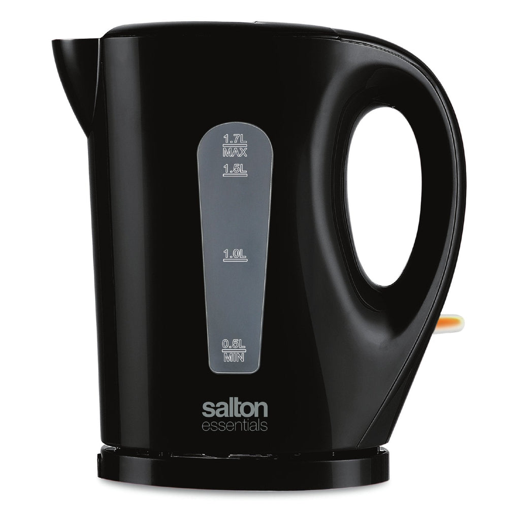 Salton Essentials EJK1821B - Cordless Electric Kettle, 1.7 Liter Capacity, Black - - Mounts For Less