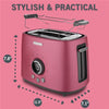 Sencor - 2 Slice Toaster with 9 Intensity Levels and Timer, 800W, Metallic Red - - Mounts For Less