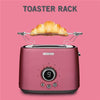 Sencor - 2 Slice Toaster with 9 Intensity Levels and Timer, 800W, Metallic Red - - Mounts For Less