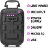 Singsation - Party Vibe Karaoke Party System, Bluetooth, Microphone Included, Black - - Mounts For Less