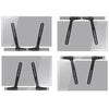 Soundbar bracket to mount above or below TV - Black - - Mounts For Less