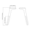 Soundbar bracket to mount above or below TV - Black - - Mounts For Less