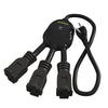 Stanley 31495 Powersquid Power Bar Power strip with 2 USB Charging Ports Black - - Mounts For Less
