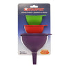Starfrit - Set of 3 Silicone Funnels, Dishwasher Safe - - Mounts For Less