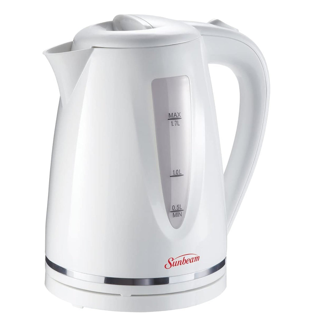 Sunbeam - Cordless Electric Kettle with 1.7 Liter Capacity, 1500 Watts, White - - Mounts For Less