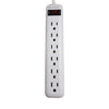 SyncPower SP-6PB-W Indoor Power Bar 6 Outlets White - - Mounts For Less