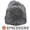 SyncSound SS-ROCK8-2GY 8" Rock Speaker For Gardens Backyards And Patios Gray 100W - - Mounts For Less