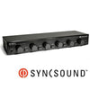 SyncSound SS-S6VC-I 6 Pairs 2 Zones Stereo Speaker Selector Box With Volume Control And Impedance Protection 8 Ohms - - Mounts For Less