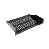 SyncSystem SSYS-S2UV Universal Rack Shelf-Vented 2U-14'' For Server Cabinet, Black - - Mounts For Less