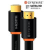SyncWire Flat Professionnal High Speed HDMI Cable 2.0 4K 50/60Hz CL3/ FT4 Black Lenghts 5m - - Mounts For Less