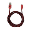 Tech Theory - Braided Lightning Cable for Charging and Sync for Iphone and Ipad, 6 Feet, Red - - Mounts For Less