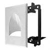 TechCraft - 1 Opening Recessed Low Voltage Cable Plate with Mounting Bracket, White - - Mounts For Less