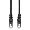 TechCraft - FTP Network Cable with Metal Connectors CAT8, Ultra-thin, Shielded, 10 Feet Length, Black - - Mounts For Less