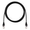 TechCraft - FTP Network Cable with Metal Connectors CAT8, Ultra-thin, Shielded, 10 Feet Length, Black - - Mounts For Less