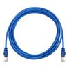 TechCraft - FTP Network Cable with Metal Connectors CAT8, Ultra-thin, Shielded, 3 Feet Length, Blue - - Mounts For Less