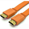 TechCraft Flat HDMI Cable V1.4 Support 3D And Ethernet 1080P 5 Feets Orange - - Mounts For Less