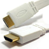 TechCraft Flat HDMI Cable V1.4 Support 3D And Ethernet 1080P 5 Feets White - - Mounts For Less