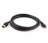 TechCraft IEEE 1394 Firewire 4 PIN 6PIN 6 Ft Black - - Mounts For Less