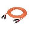 TechCraft Optic Fiber Network Cable OM2 ST to ST Orange 2 meters (6.5 ft) - - Mounts For Less