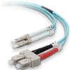 TechCraft Optic Fiber Network Cable OM3 LC to SC 10 Gig Aqua 1 meter (3 ft) - - Mounts For Less